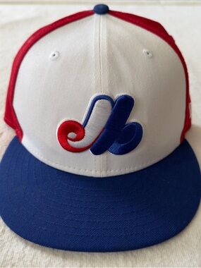 Montreal Expos Cooperstown Collection 59FIFTY Fitted New Era Hat 7 3/8 Wool MLB